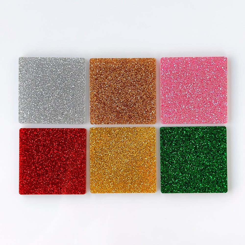 Acrílico de colada PMMA glitter con purpurina