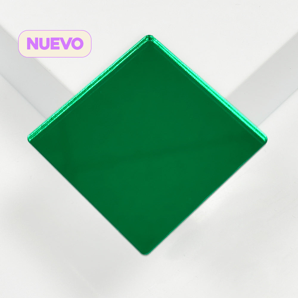 Metacrilato Espejo Verde 3 mm