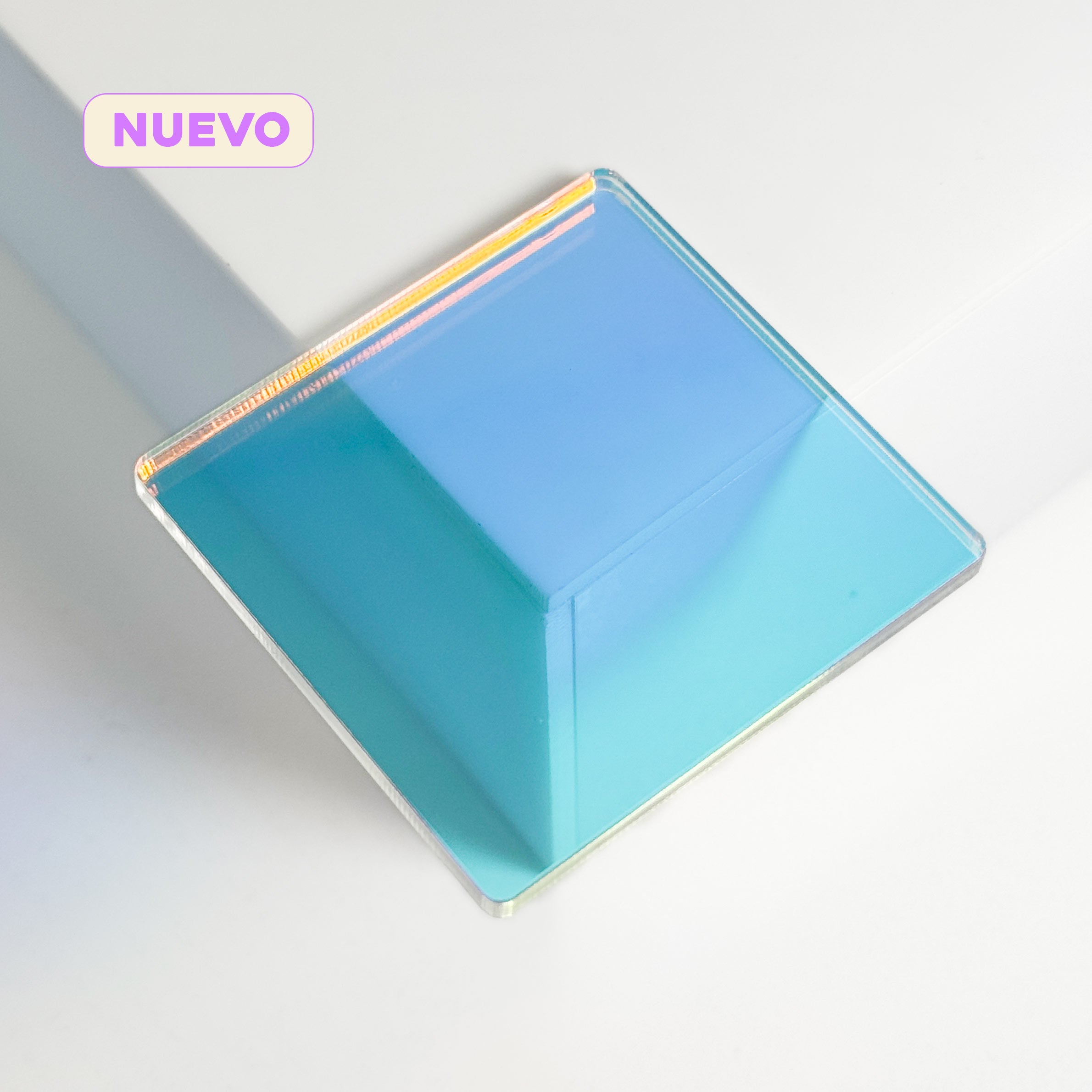 Metacrilato Transparente Iridiscente 3 mm