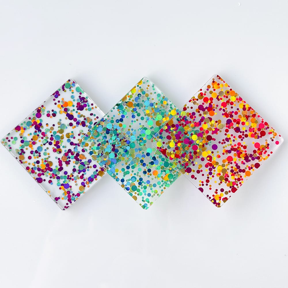 Metacrilato estilo confeti