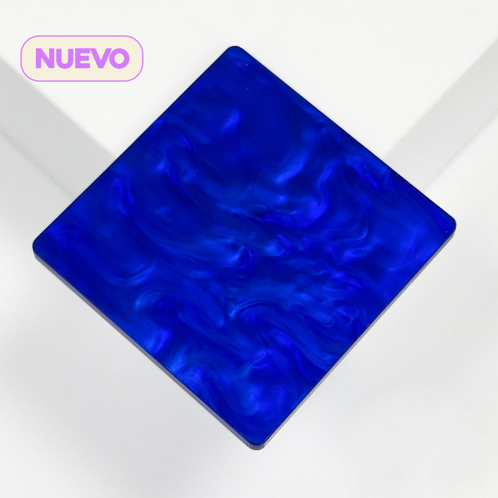 Metacrilato Nacarado Azul Eléctrico 3 mm
