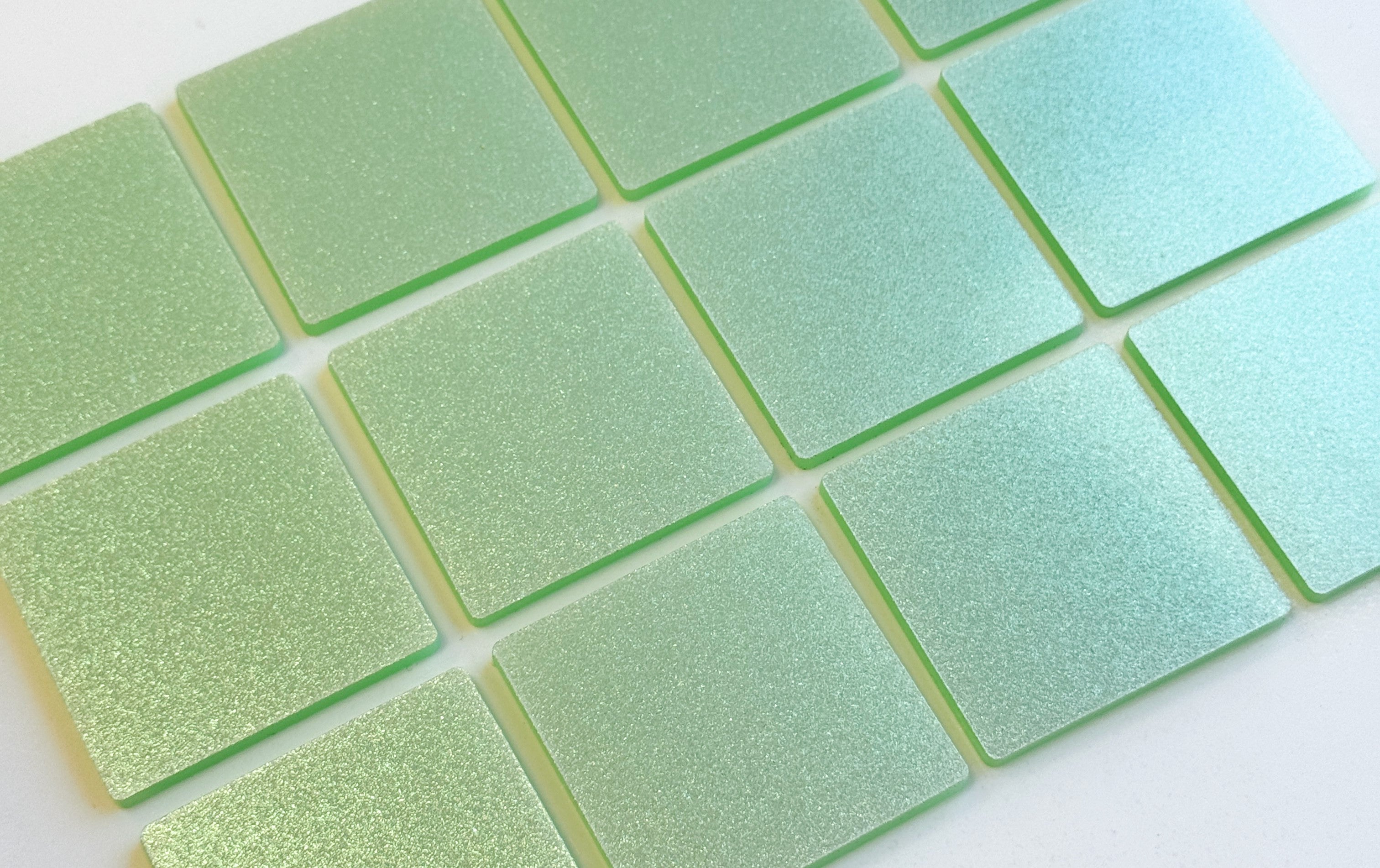 Metacrilato Glitter Menta Iridiscente 3 mm