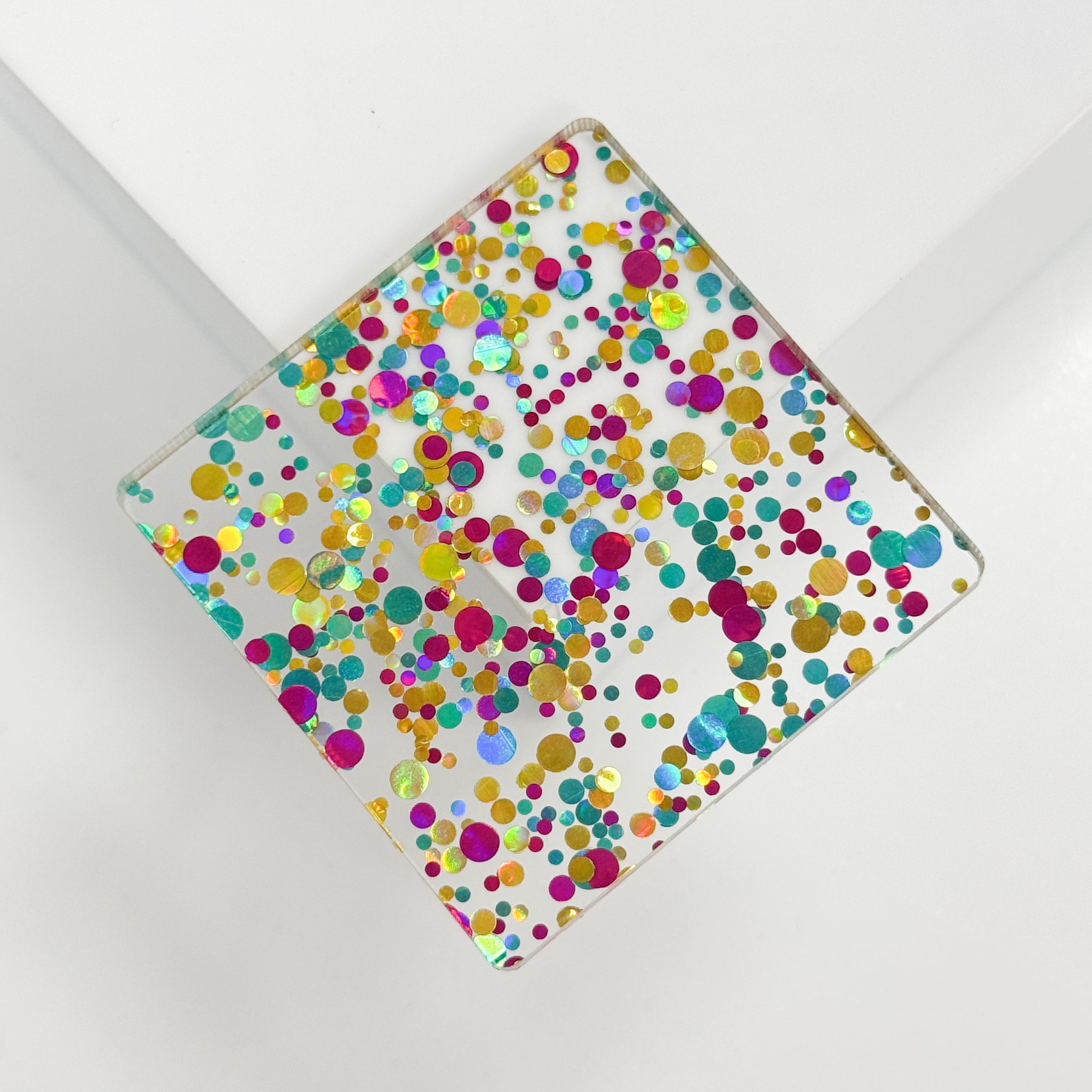 Metacrilato Confeti Mostaza 3 mm