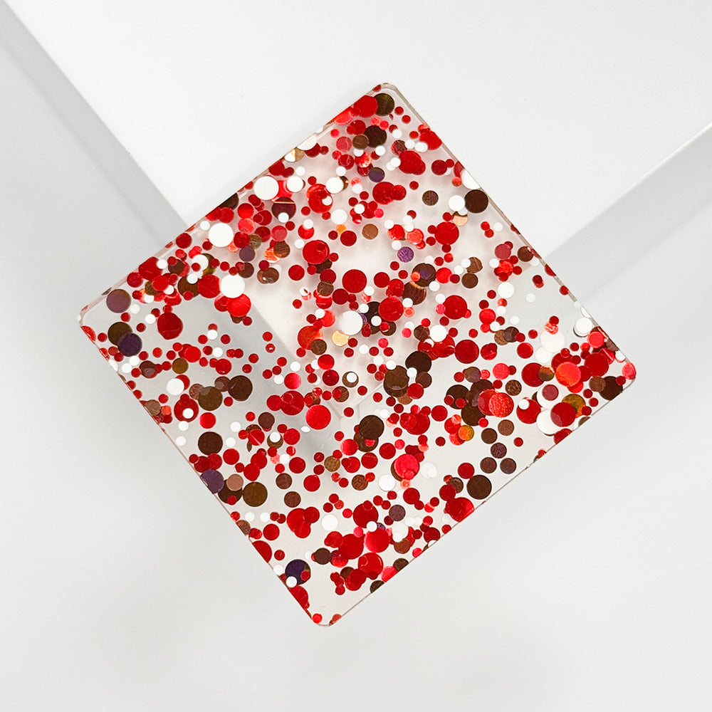 Metacrilato Confeti Rojo 3 mm