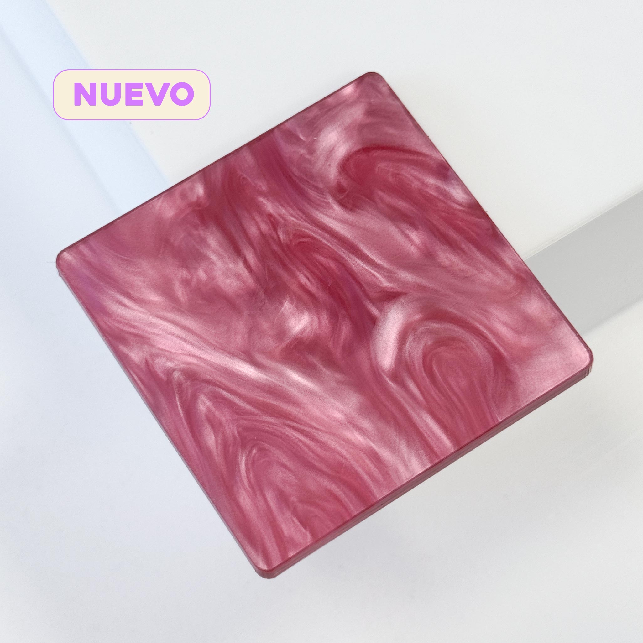 Metacrilato Nacarado Fucsia 3 mm