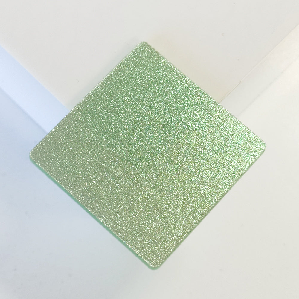 Metacrilato Glitter Menta Iridiscente 3 mm