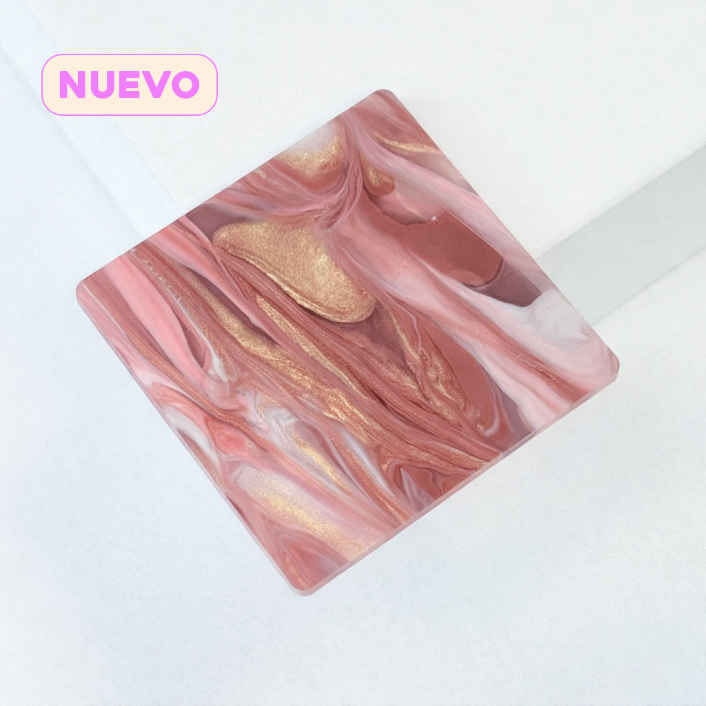 Metacrilato Marmolado Rosa 3 mm - EDICIÓN LIMITADA