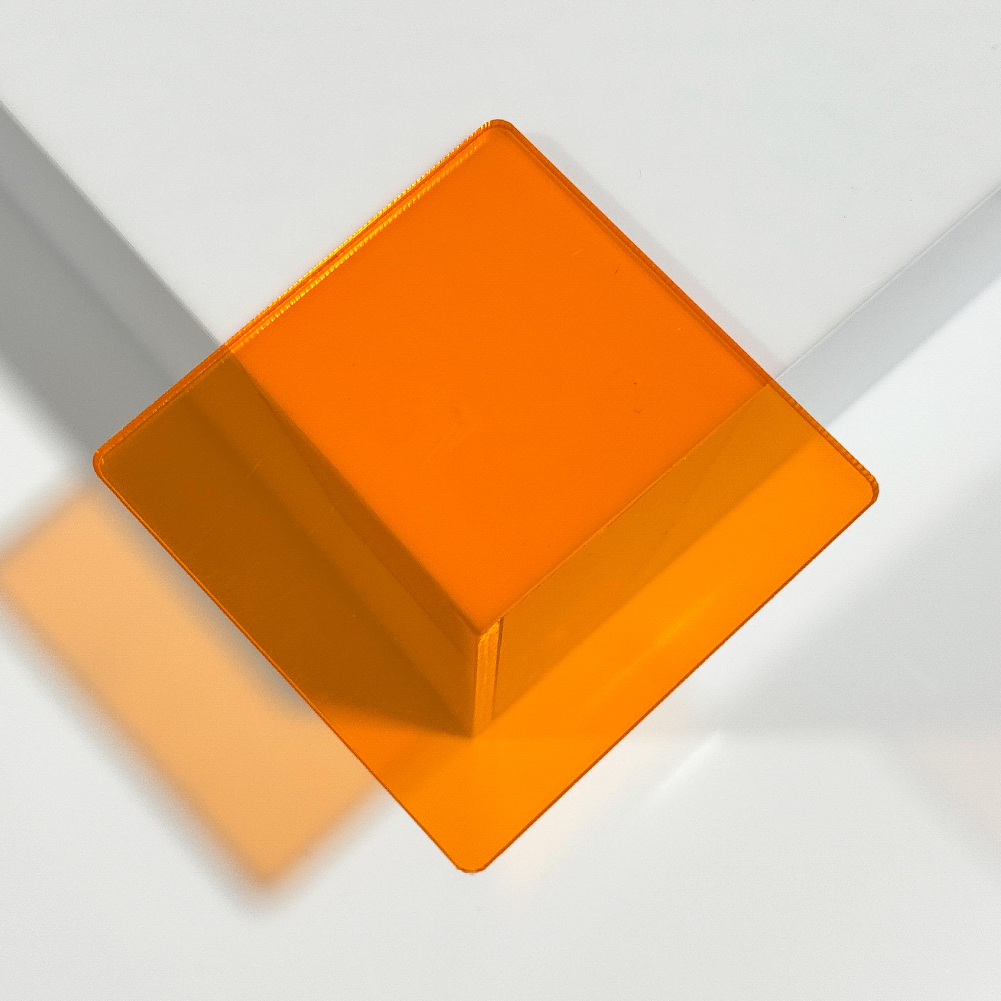 Metacrilato Transparente Naranja 3 mm