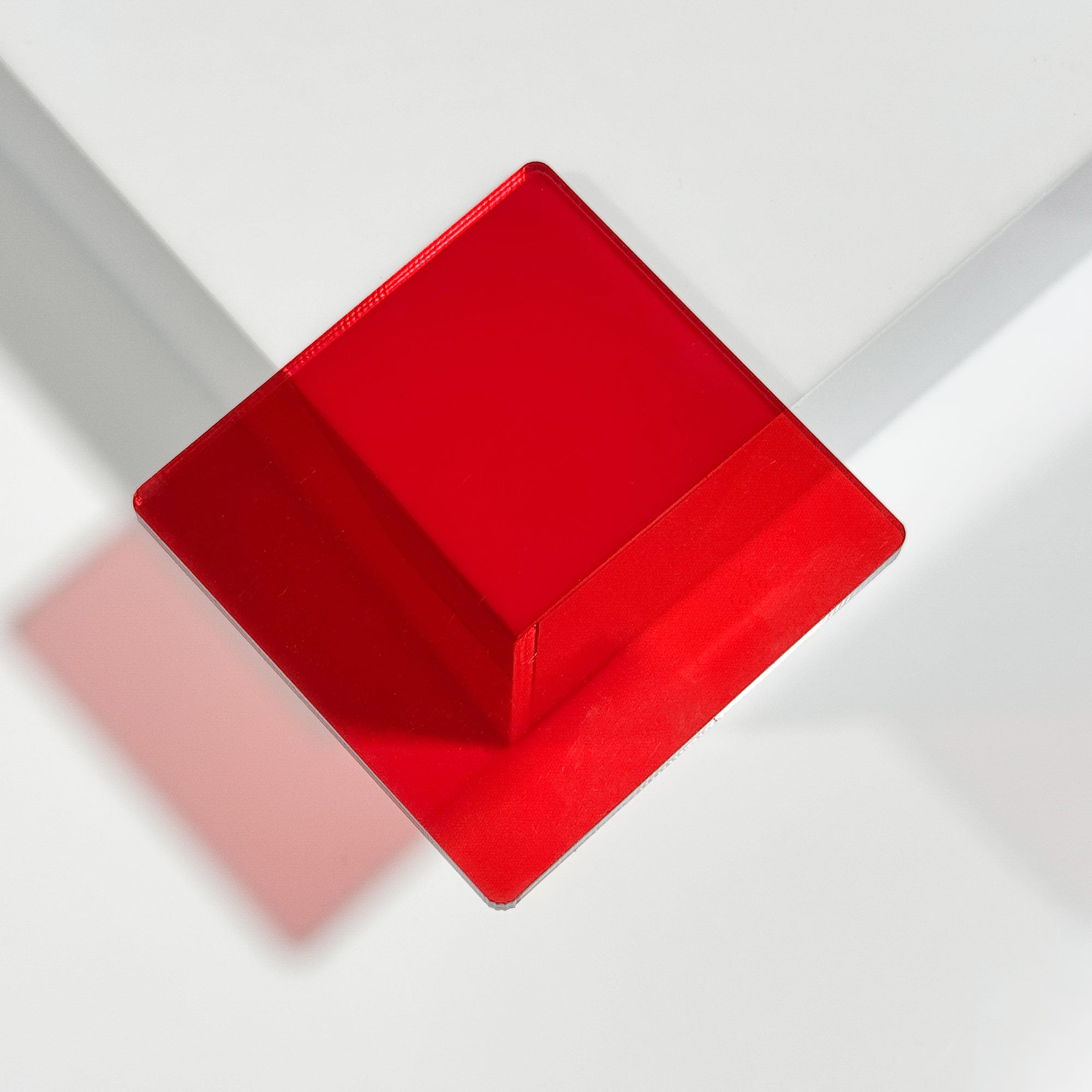 Metacrilato Transparente Rojo 3 mm