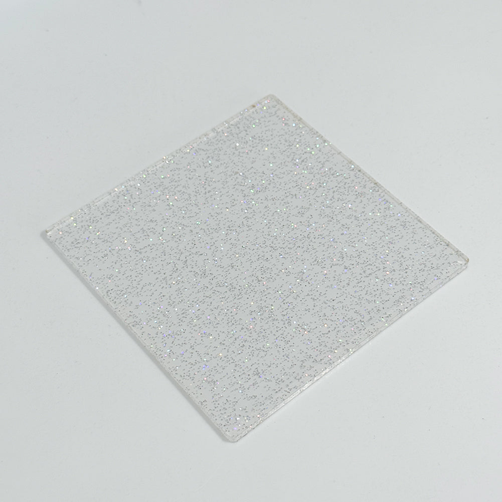 Metacrilato Incoloro Sublimacion Glitter 3 mm