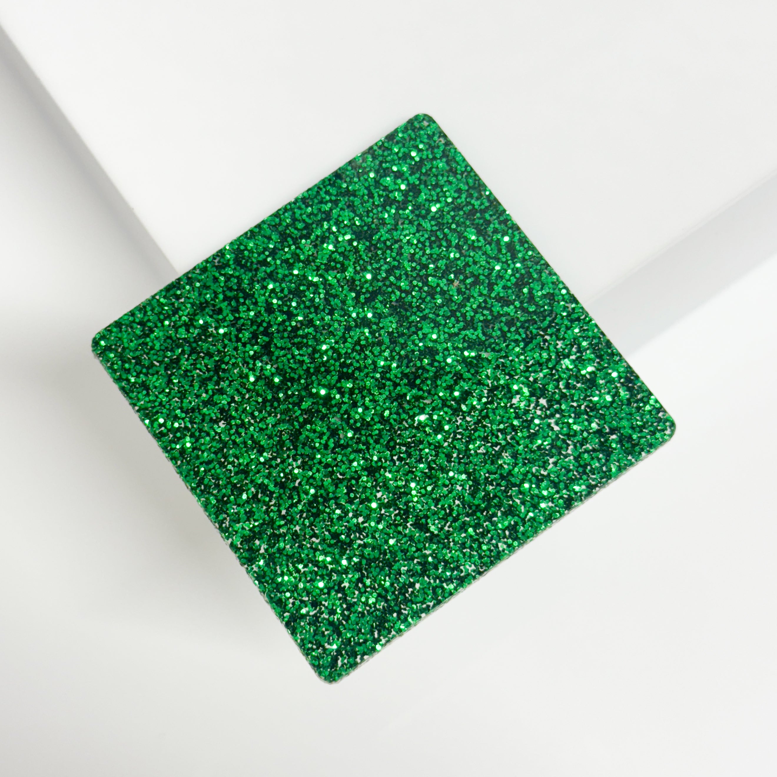 Metacrilato PMMA verde con purpurina